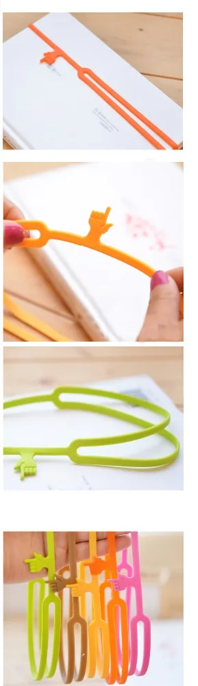 
3D Customized Shape Silicone Bookmark 