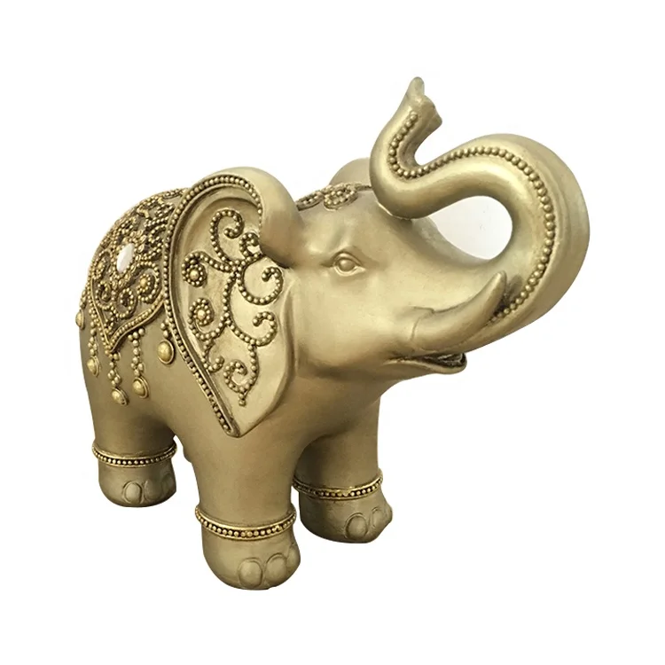 
Home Decoration Indian Elephant Resin Animal Statue Craftwork Gift 