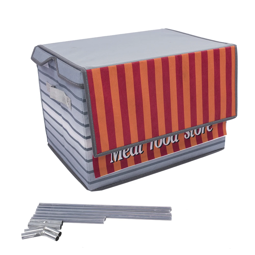 
Children Cartoon Foldable Market Stall Kids Box Play Desk Toy Storage Boxes and Bins 