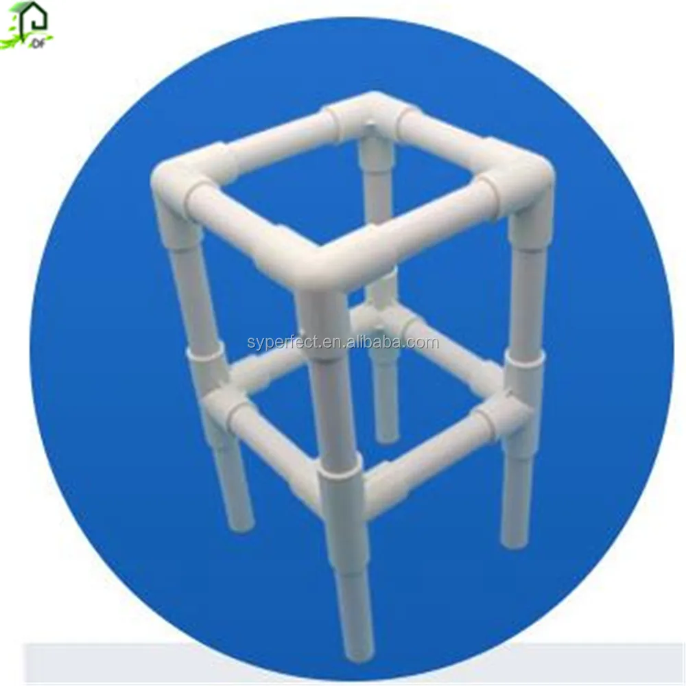 Plastic Injection PVC 3 Way Corner Connectors For Pipe