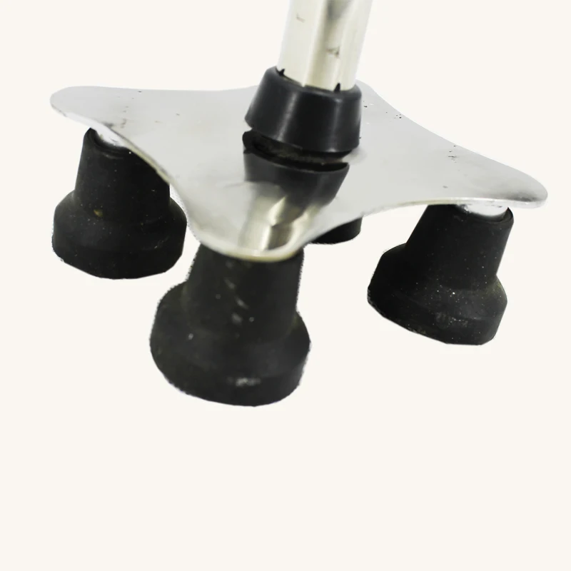 Больничный медицинский трость из нержавеющей стали с 4 регулируемыми