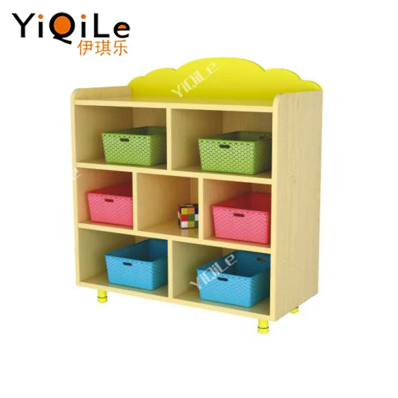 Kids Favorite Cartoon Display Schoolbag Kids Storage Cabinets Kindergarten Furniture