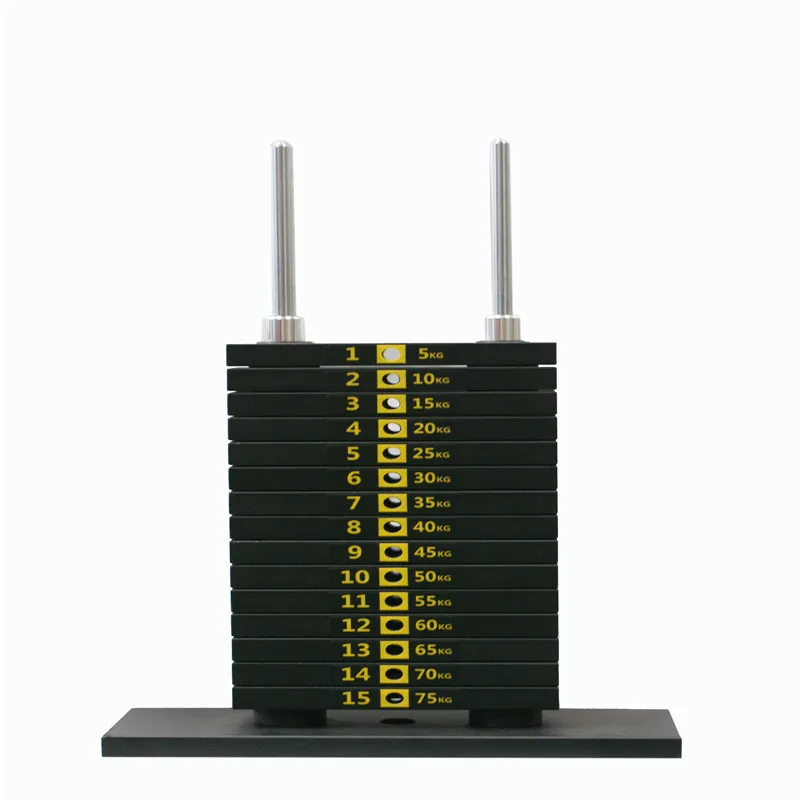 Integrated Gym Trainer gym equipment weight stack, 5kg weight plate for multi gym equipment