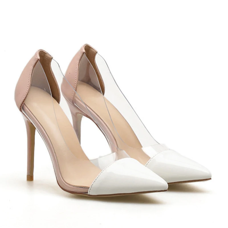 WETKISS Factory Supply Wholesale Fashion Ladies Dress Shoes Women High Heel Pumps Shoes Cheap PVC High Heel Shoes for Party