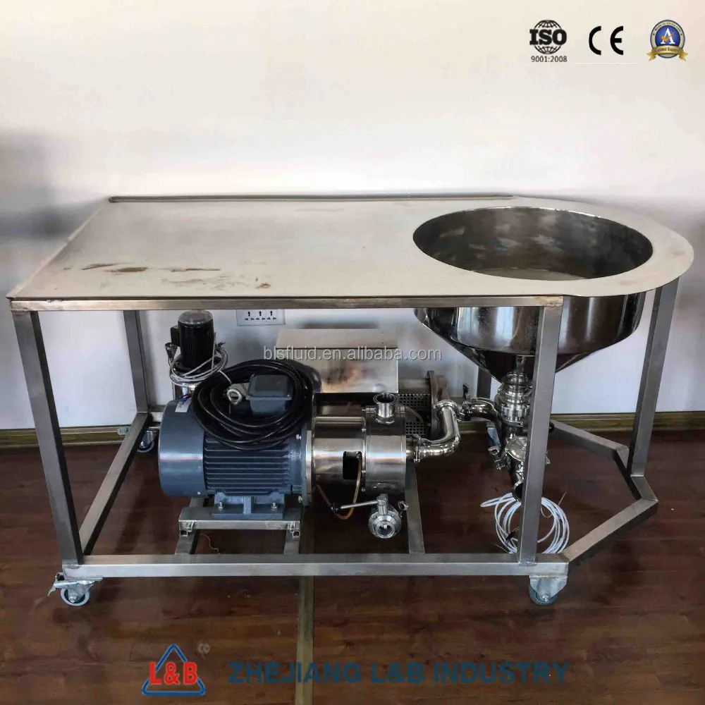 L&B food grade SUS water homogenizer mixer/ mixing machine used for milk powder with water mixing