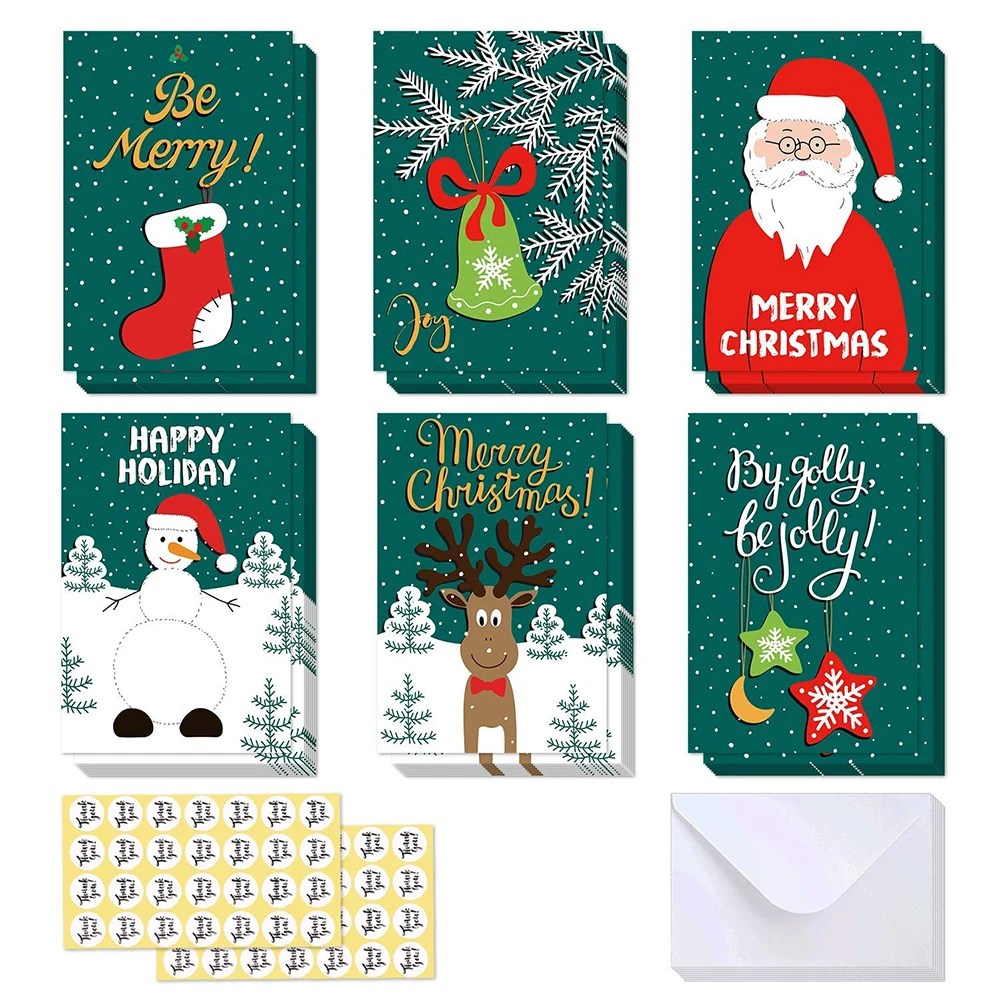 Custom Thank You Promotion Happy Birthday Paper Gift Christmas Handmade Greeting Card