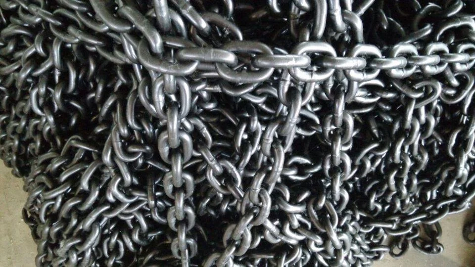 G80 Lifting Chains 80 Grade blackened for hand chain blocks or electric chain blocks