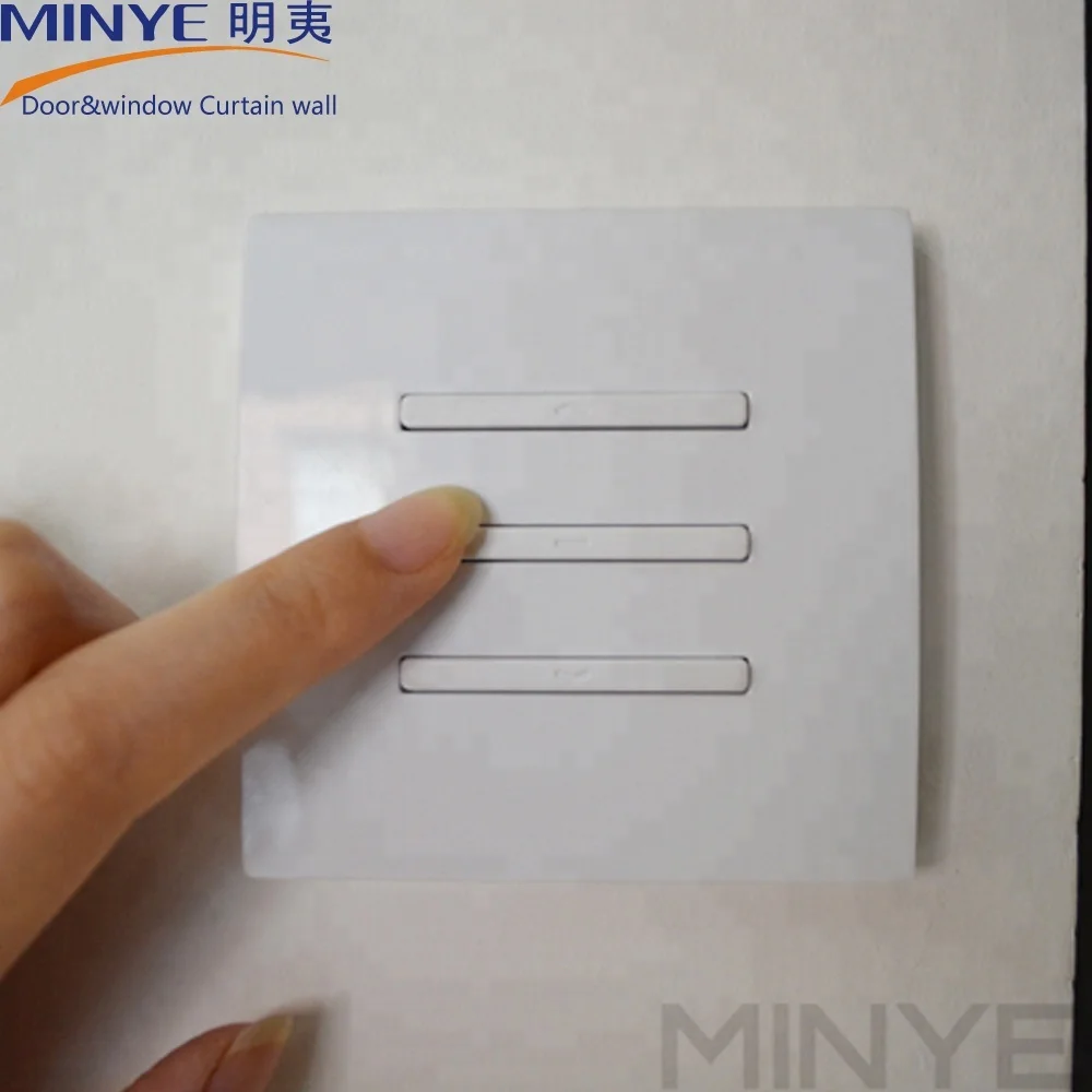 Electric aluminum rolling shutter door with motor