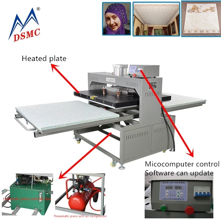 Factory price 100x120 double station heat press sublimation machine t shirt heat transfer machine