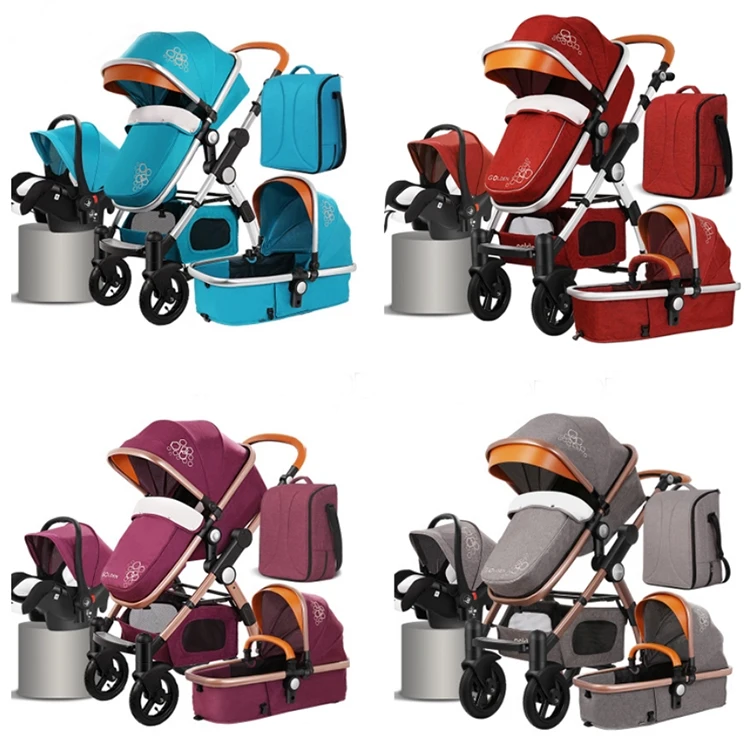 Baby duwkar poussette bebe 3 en 1 draag kinderwagen 3 in 1 luxury baby prams high landscape travel system baby stroller