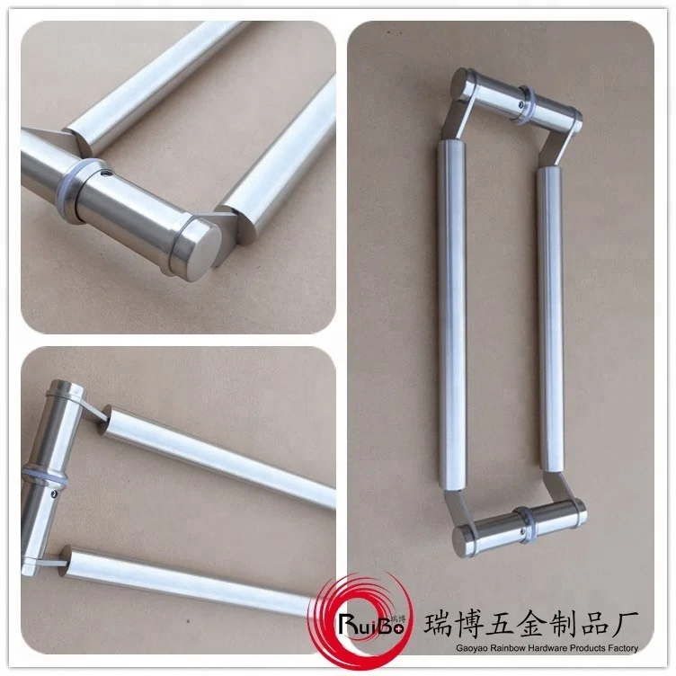 Wholesale rose gold back to back  stainless steel sliding glass interior door pull handles