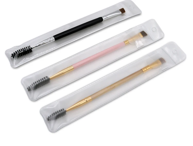 
New Arrivals Single Duo Eyebrow Brushes and Comb Eyebrow Brush Private Label 