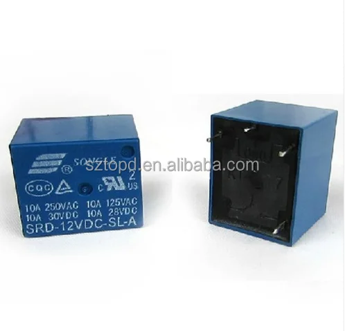Лидер продаж реле SONGLE SRD-12VDC-SL-A 12VDC /250VAC 30VDC