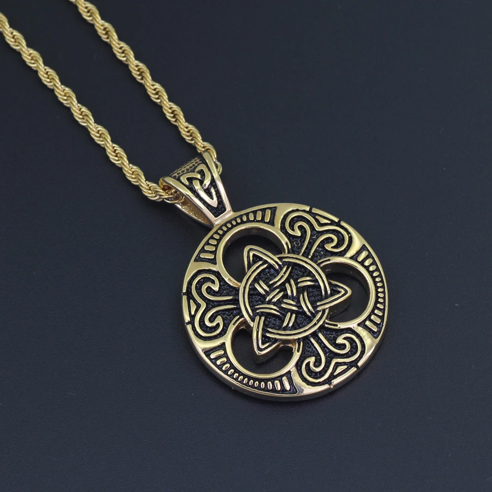 SN141 Stainless Steel Jewelry Style Pendant Necklace Hip Hop Jewelry 24inch Rope chain