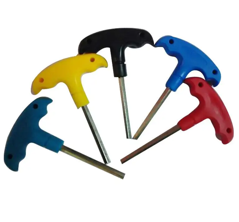 allen key hex key spanner hex wrench with plastic handle and flat end or ball end or torx end
