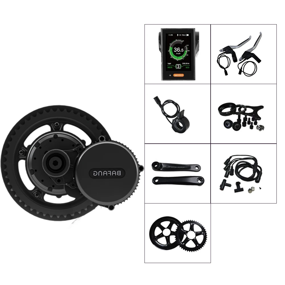 Комплект центрального двигателя Bafang bbs02 48 в 750 Вт комплект для преобразования электрического велосипеда с дополнительным дисплеем