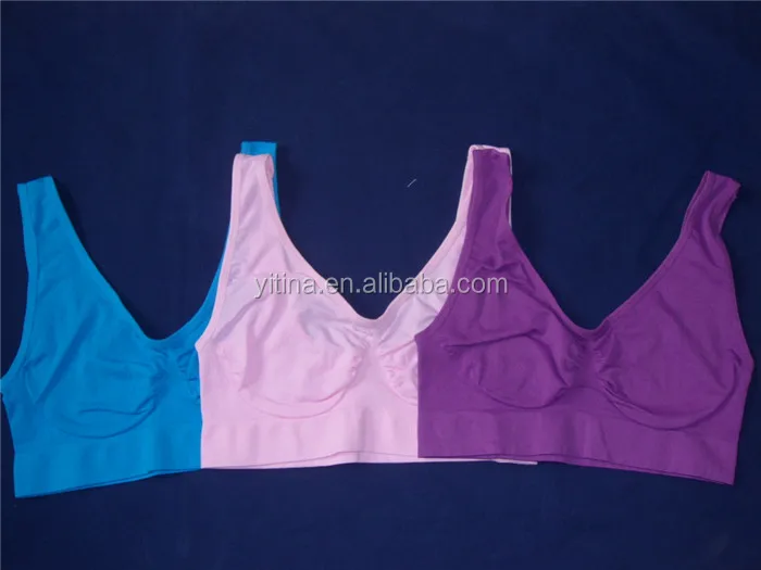 
as seen on tv Comfortable Supporting Wireless #TV1302 Women No Pads Sport Ahh Bra 
