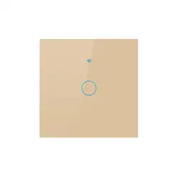 Умный дом Sesoo, Wi-Fi, Электрический сенсорный настенный светильник с функцией Alexa и google Home, 1 клавиша, 1 переключатель