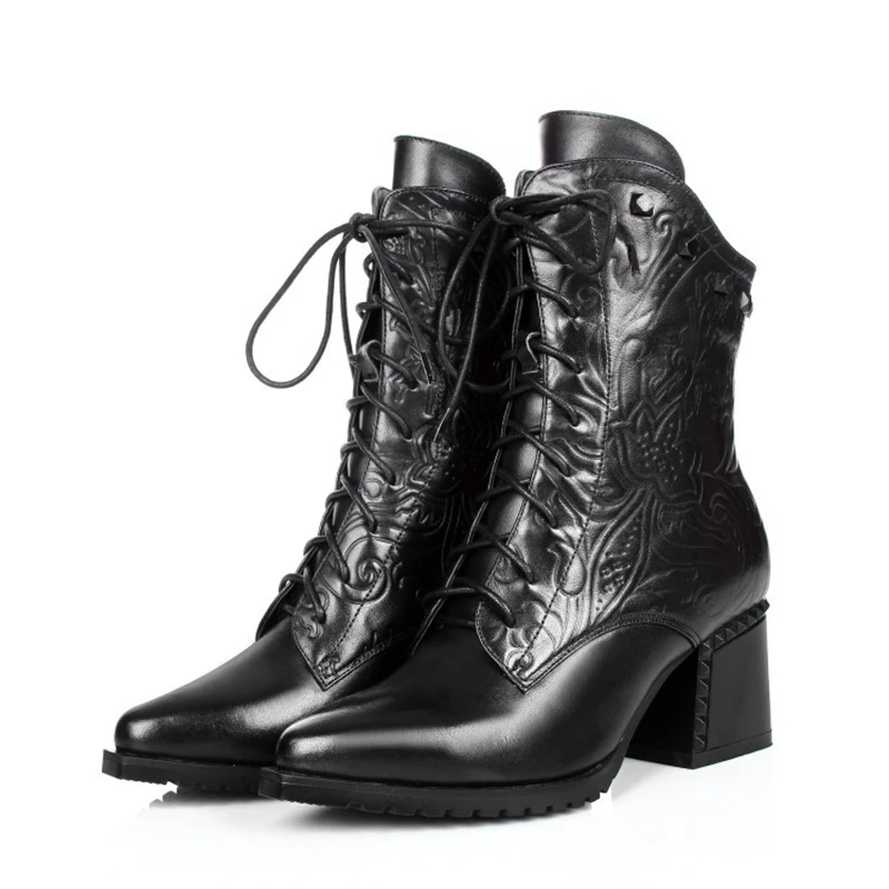 Women's boots 2016 Italian new design style leather boots