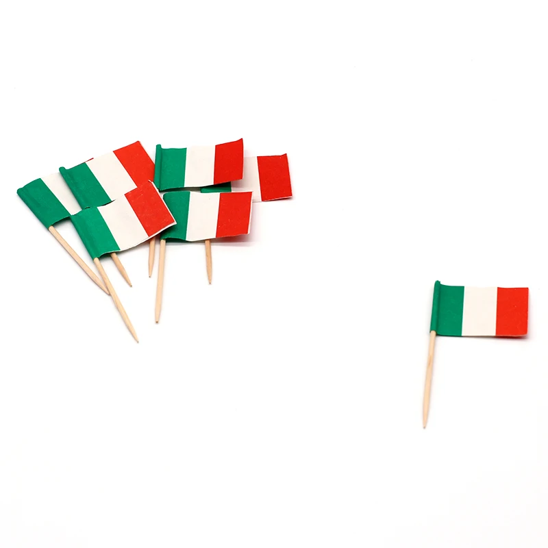 Modern best sell bulk food paper wold flags toothpicks