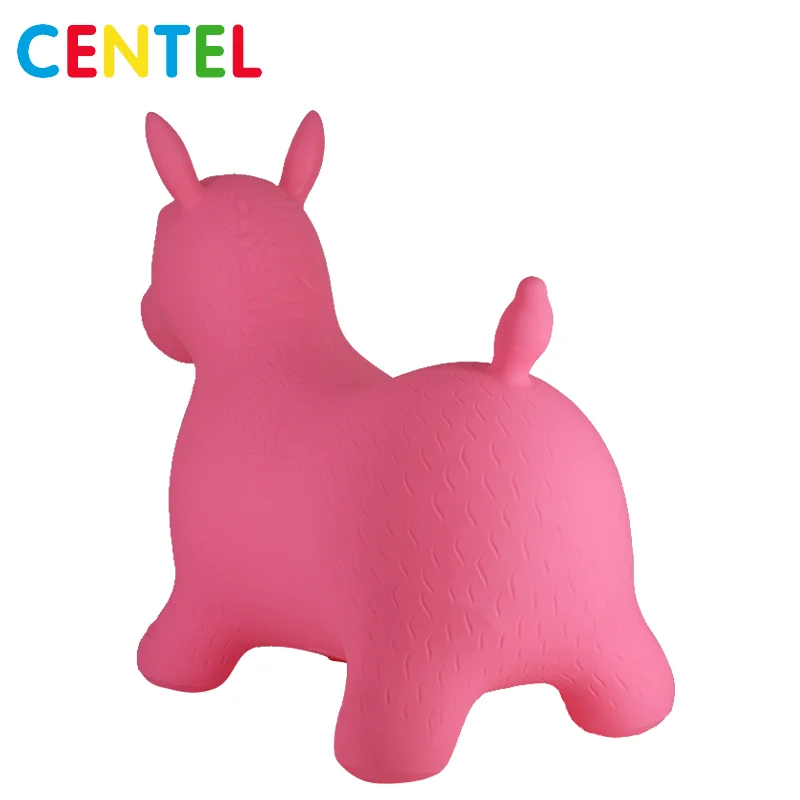 
Kids Environmental Soft PVC inflatable bouncy horse skippy animal toy 