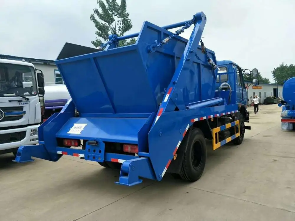 New 10 cubic meters skip bins loader garbage container rear load trash truck for recycling waste