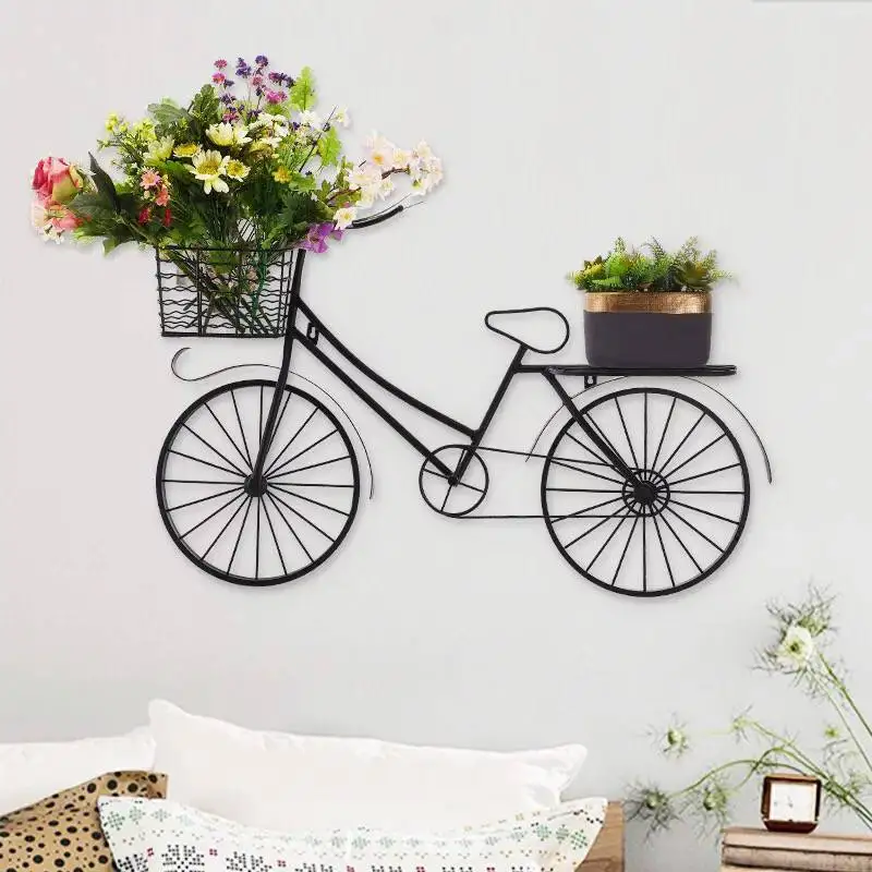 Creative Product Wall Mount Hanging Bicycle Flower Planter