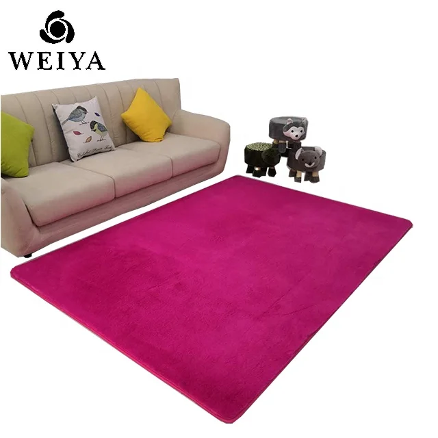 Factory Wholesale Polyester Soft Faux Rabbit Fur Carpets And Rugs For Living Room With Anti-slip Backing