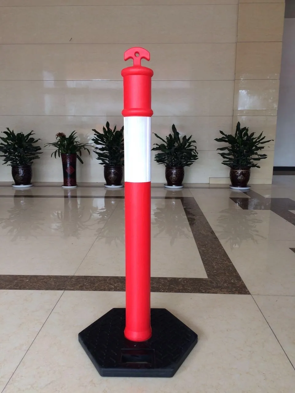 warning post 75CM bollard flexible post traffic delineator post
