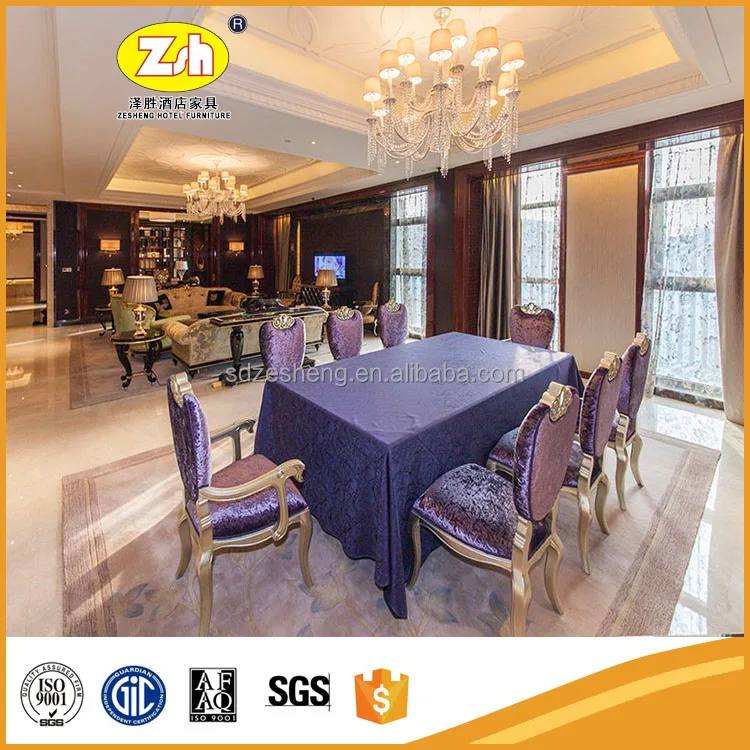 New Foshan wooden restaurant furniture dining chair and table set ZH-DL08