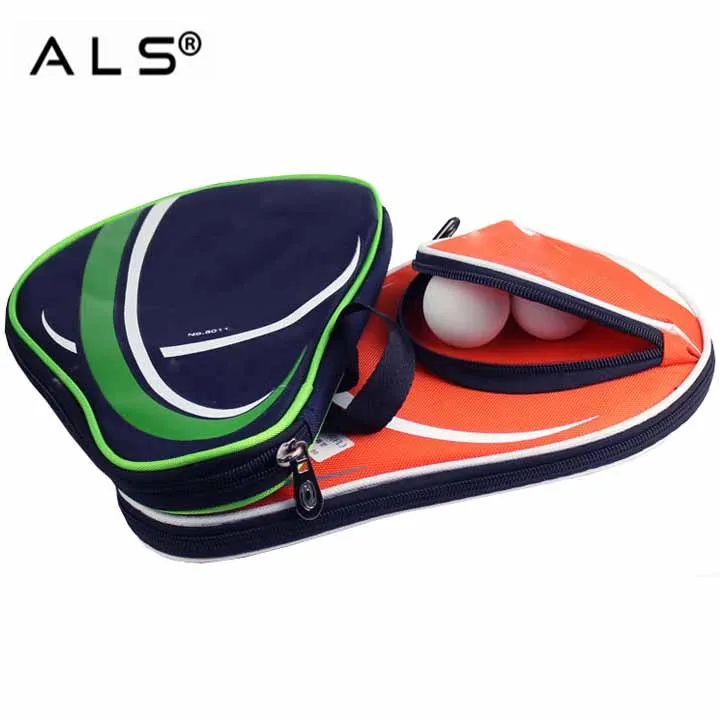 
Waterproof Polyester Table Tennis Racket Bag PingPong Paddle Bat Storage Case PingPong Racket Bag 