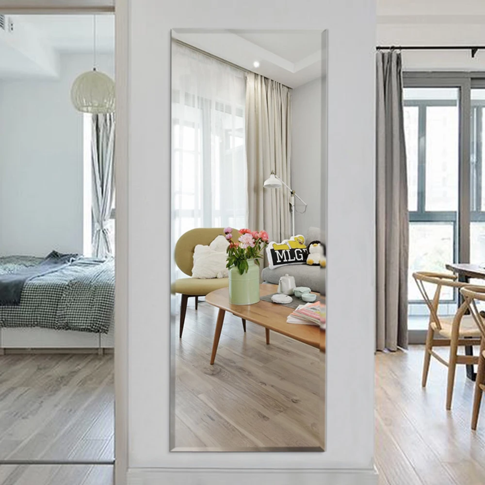 Rectangular Beveled glass frameless mirror frameless large  mirror