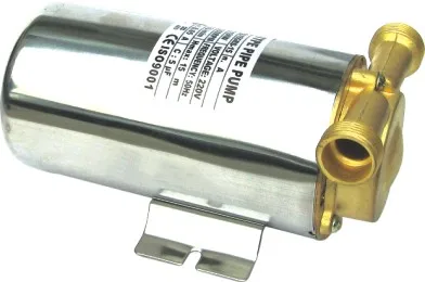 WZS 10-10 residential automatic stainless steel inline pipe water booster pump for bathroom with flow switch