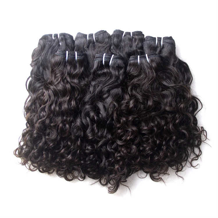 GS Hair  bundles wholesale 100 unprocessed water Wave virgin hair full cuticle aligned hair cut from one donor double weft