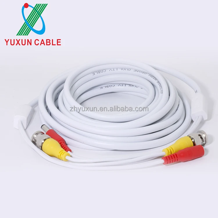 RG59 Prefabricated BNC to DC Connector Cable for CCTV Camera