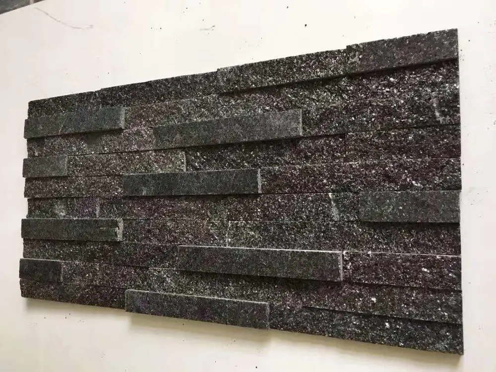 wholesale Natural black marble stone wall panel for garden decoration