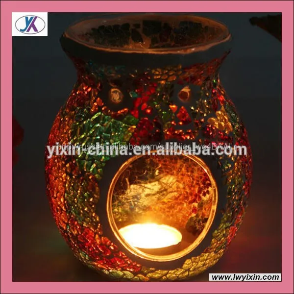 Для домашнего декора жидкотопливная горелка из мозаика стеклянная