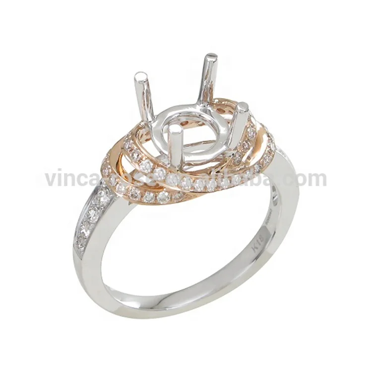 wedding ring holder without gemstone 925 sterling silver engagement ring semi mounting blank jewelry mounting