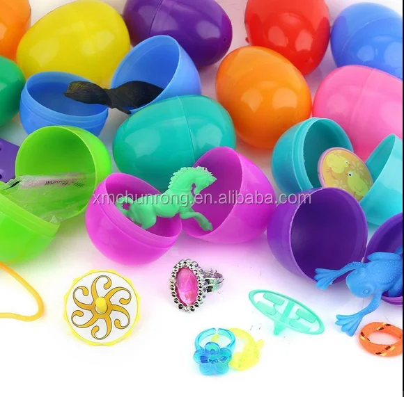 Plastic golden easter egg