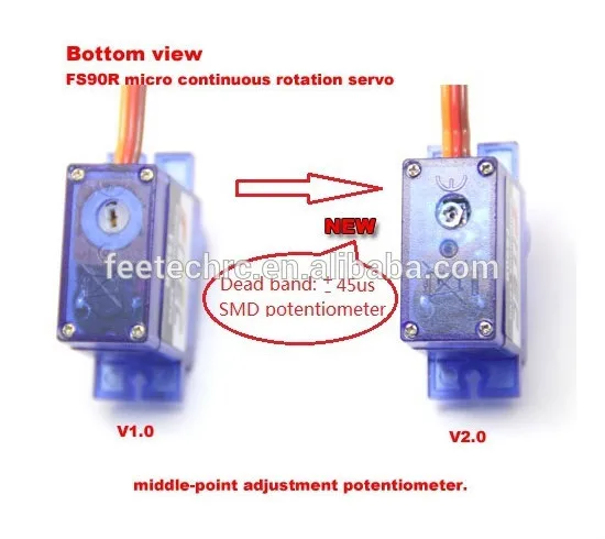 Feetech/Fitec FS90R Micro 360 Degree Continuous Rotation Servo robot servo