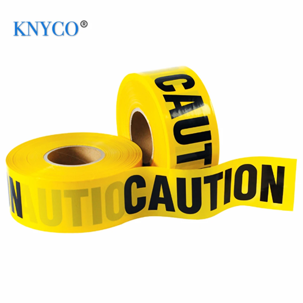 High quality PE warning tape for police and danger area caution purpose