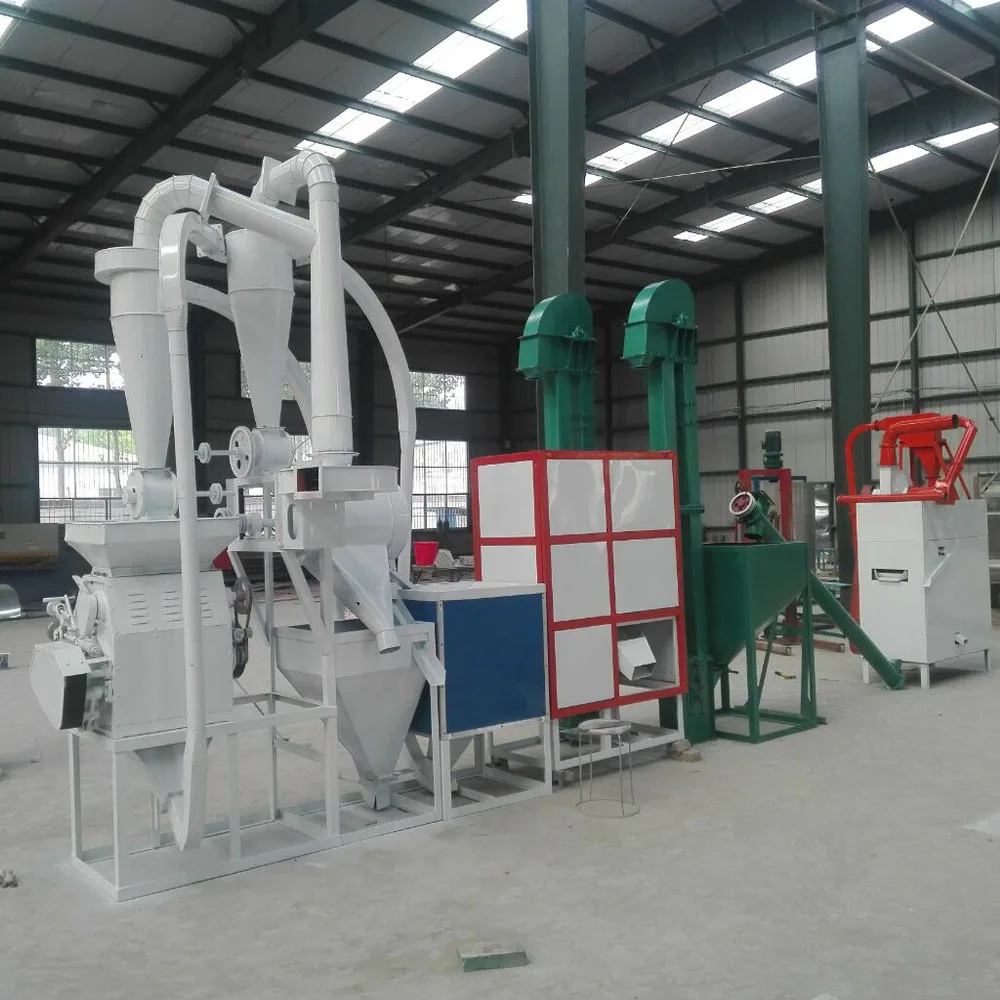 Factory direct corn / maize flour  powder milling machine price fine cornmeal grinding corn crusher maize peeler Flour Mill sale