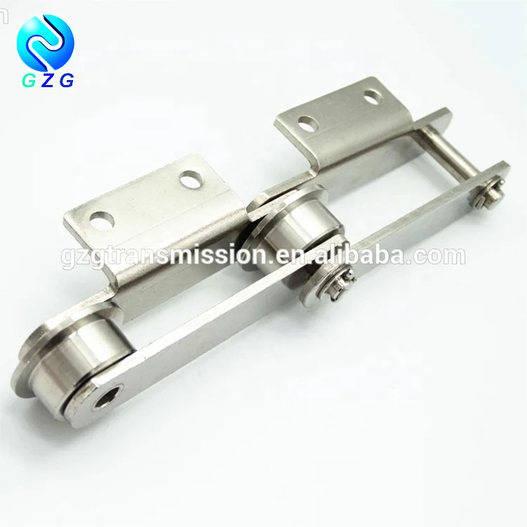 Stainless steel roller connector conveyor chain attachment