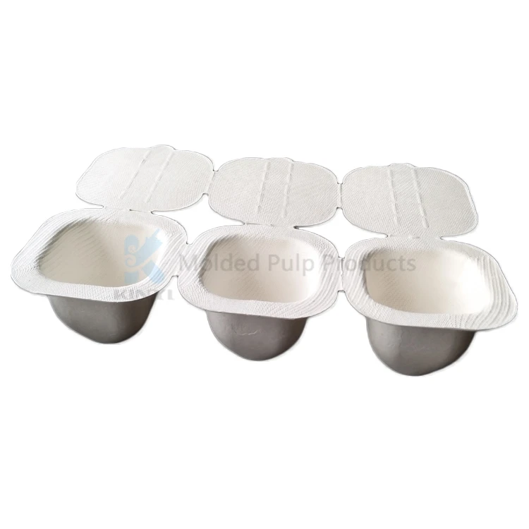 D334-Customizable  Biodegradable Disposable Paper Packing Box and Eco Friendly  White Pulp  Case