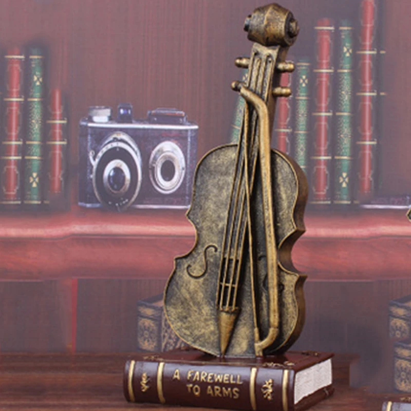 
The Best China resin crafts and arts set Violin instrument decoration 