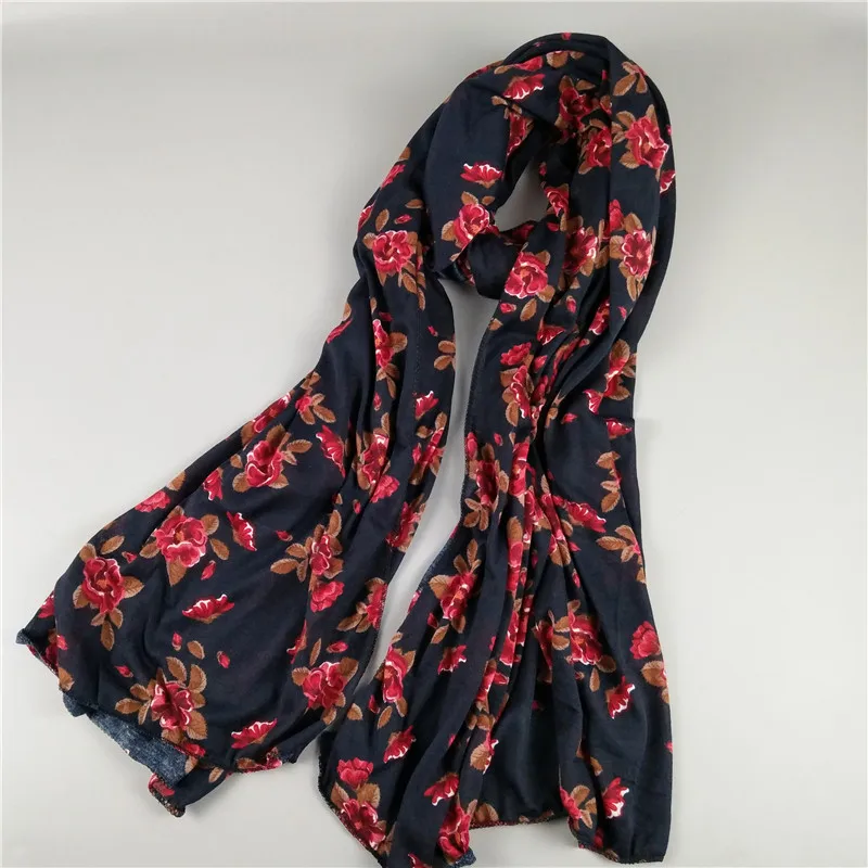 wholesale small order stock jersey print scarf women fashion muslim hijab