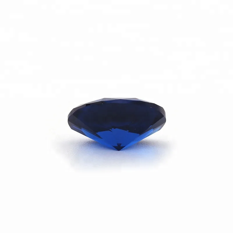 Wholesale price synthetic oval shape 113# blue spinel gemstones