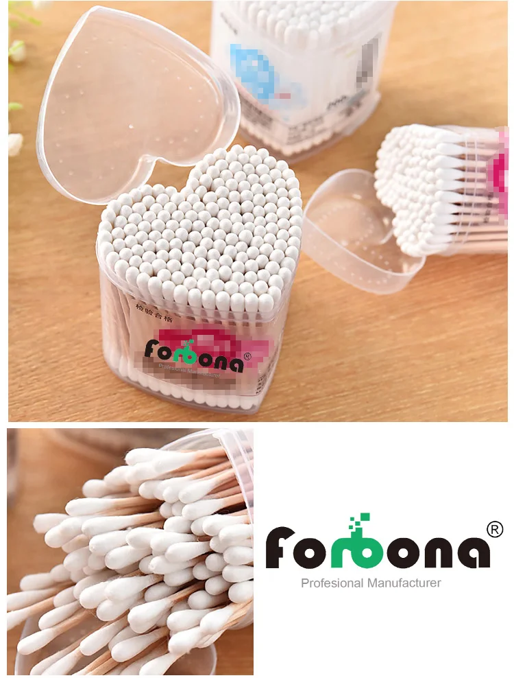 Double head box packed cotton buds