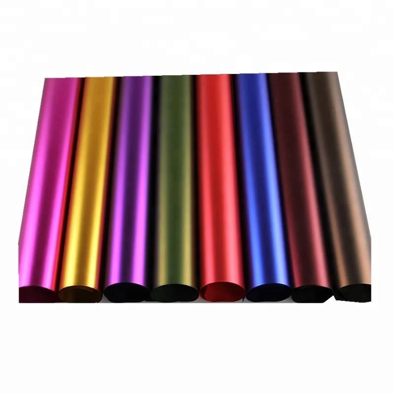 
Plastic glassine Metalized Paper Unique Christmas Gift Wrapping Paper 
