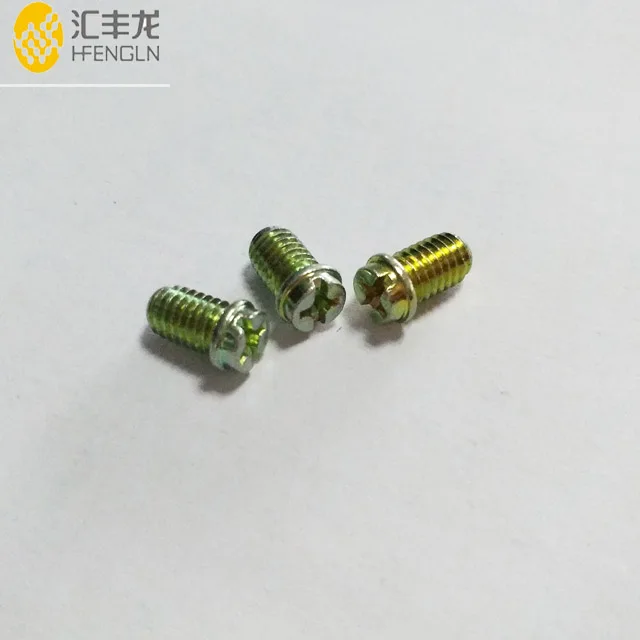 Steel / Brass thread head screws for switch and sockets assembling size bolts nuts screws